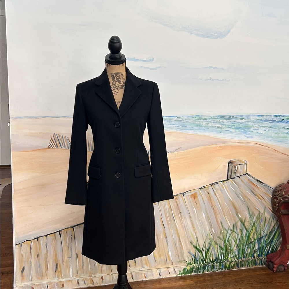 Lucien Pellat-Finet Elegant Black Long Coat